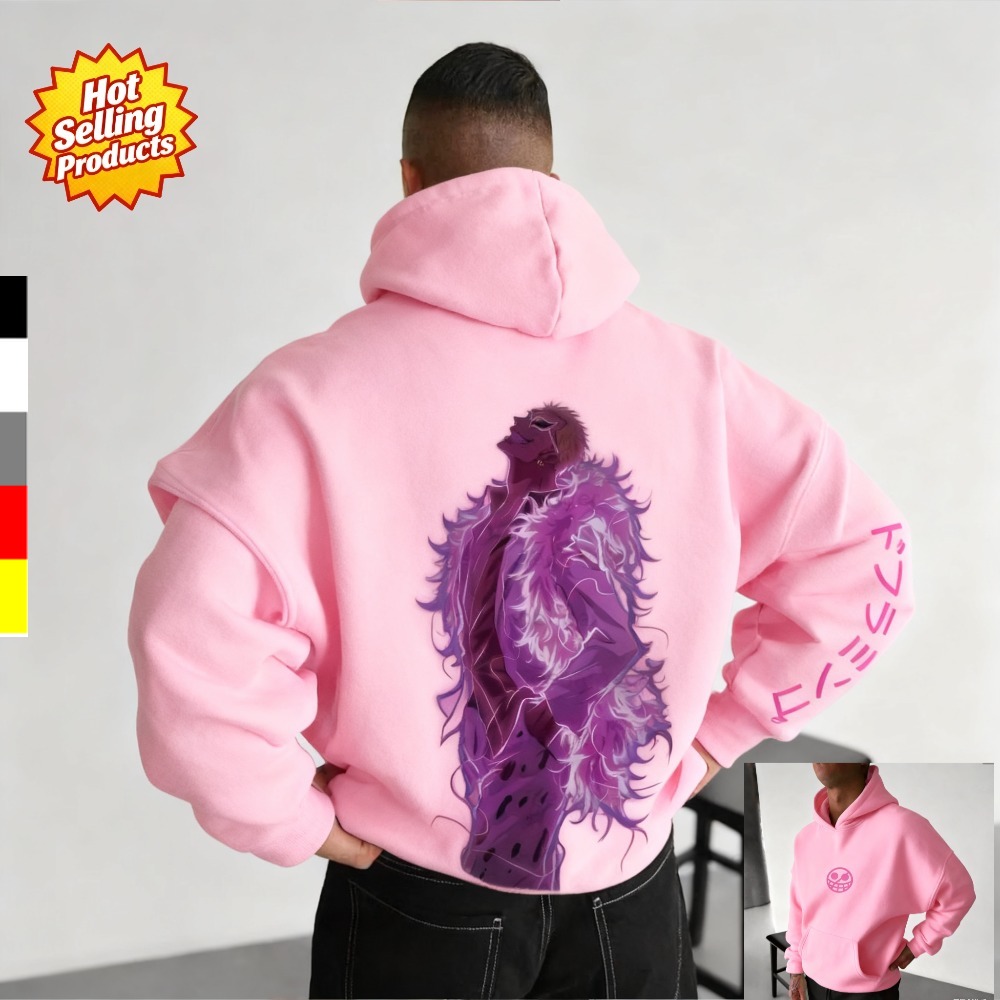 Anime Merchandise Store In Japan - เสื้อฮู้ดวันพีซ ดอนกิโฆเต้ โดฟลามิงโก้ เสื้อสเวตเชิ้ตใหม่ ผู้ชาย ผู้หญิง