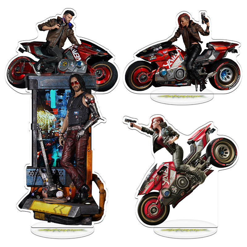 Anime Merchandise Figures - ของตกแต่งโต๊ะทำงานรูปโมเดล Cyberpunk 2077 V ของสะสมเกม ของขวัญสำหรับเพื่อนผู้หญิง