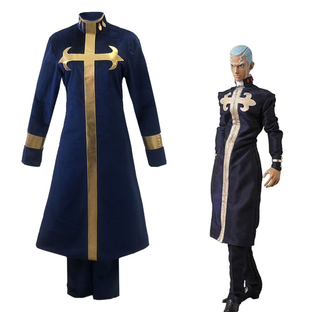 Anime Merchandise Men - ชุดคอสเพลย์อนิเมะ JoJo Bizarre Adventure เอ็นริโก พุชชี่