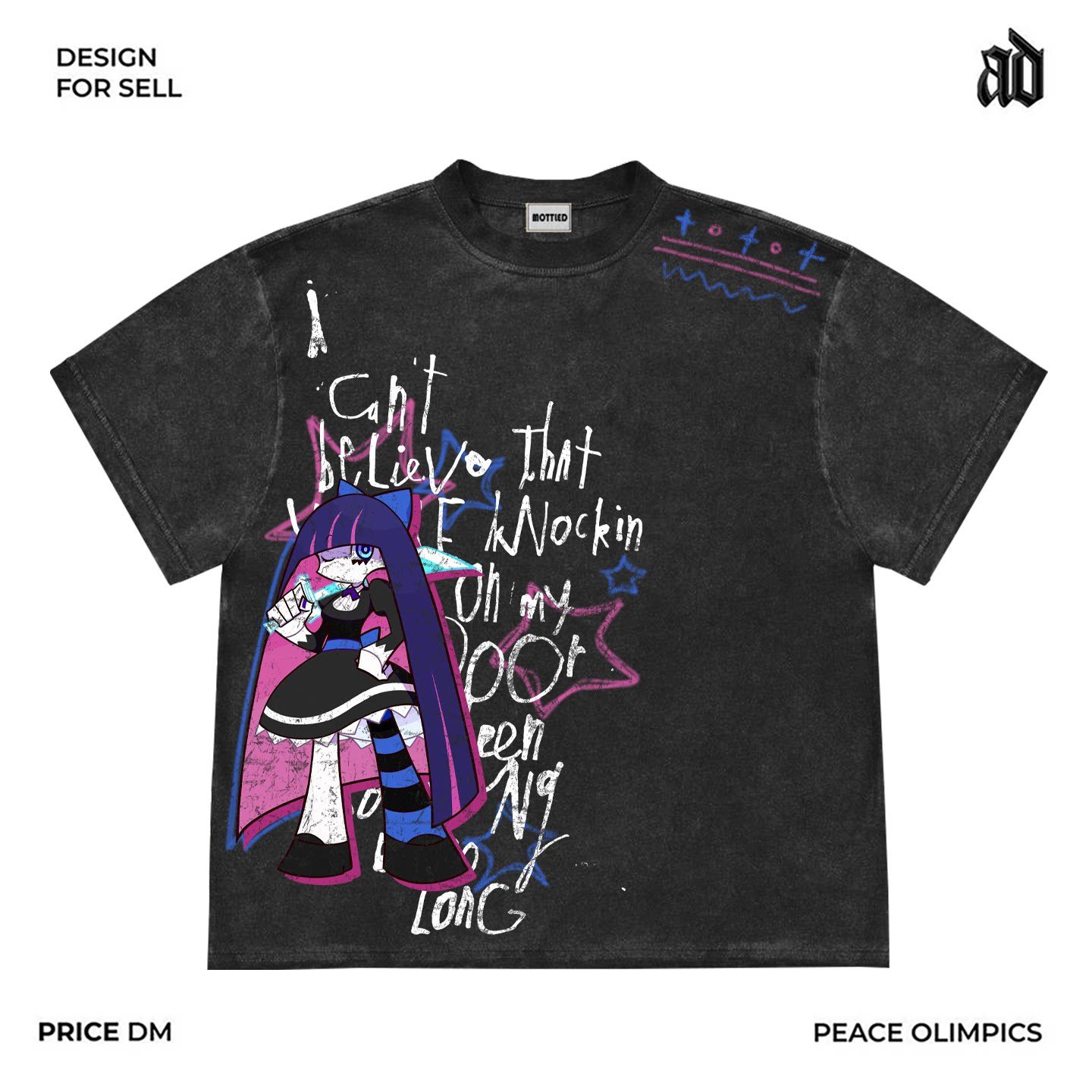 Anime Merchandise Clothes - ใหม่ ‌ ‌ Panty & Stocking