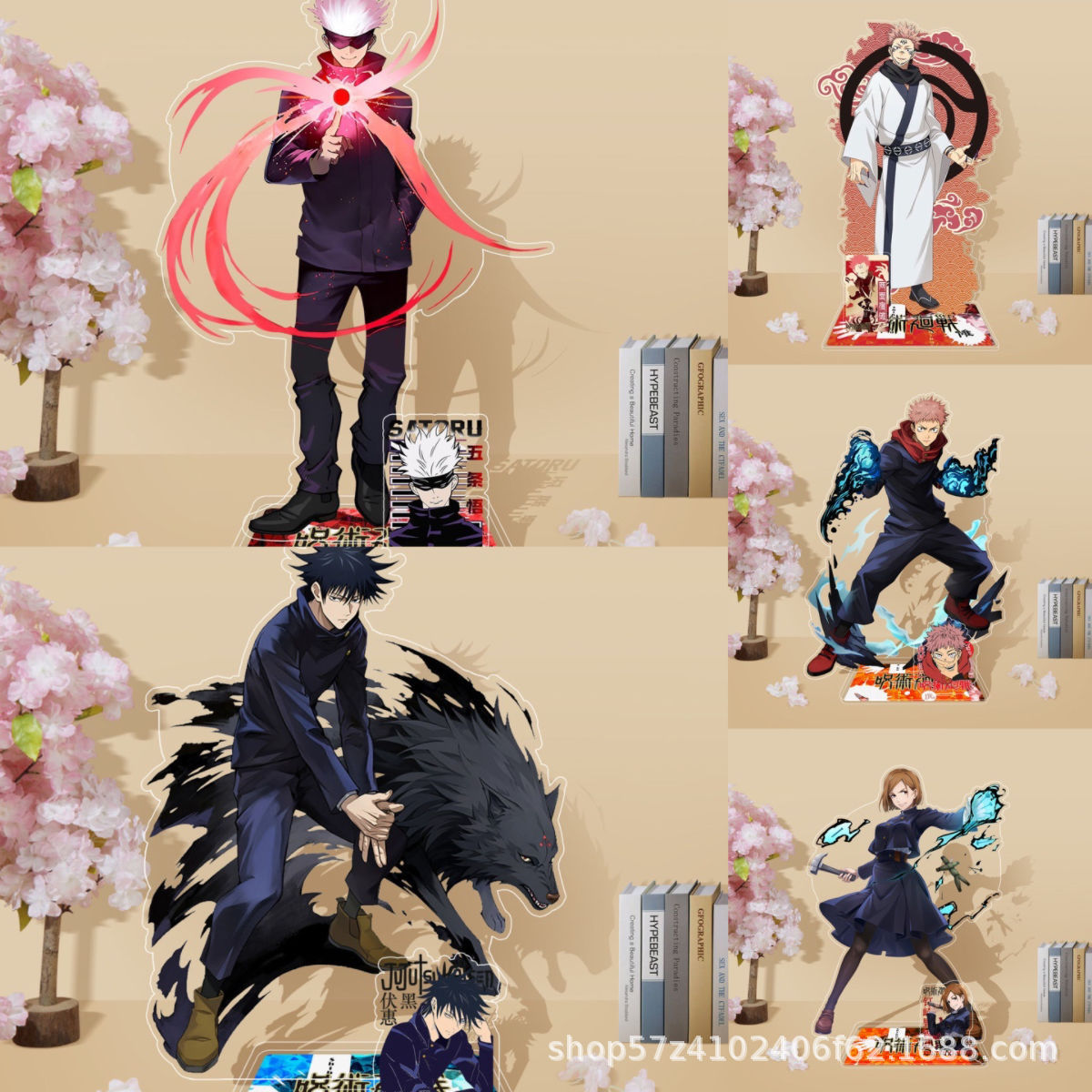 Anime Merchandise Figures - อะคริลิกสแตนด์อนิเมะจูจุสึไคเซ็น รุ่นใหม่ โกโจ ซาโตรุ ฟุชิกุโระ เมกุมิ