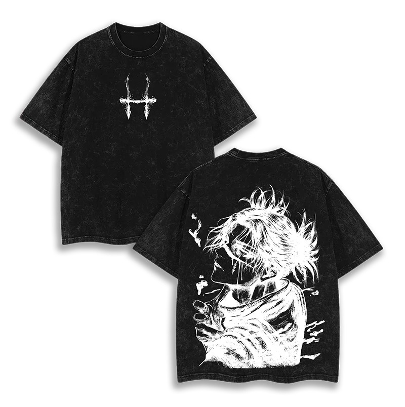 Anime Merchandise For Women - เสื้อยืดลายพิมพ์การต่อสู้เวทมนตร์อนิเมะขายดี สำหรับทุกฤดูกาล เหมาะสำหรับทั้งชายและหญิง เสื้อยืดลำลอง