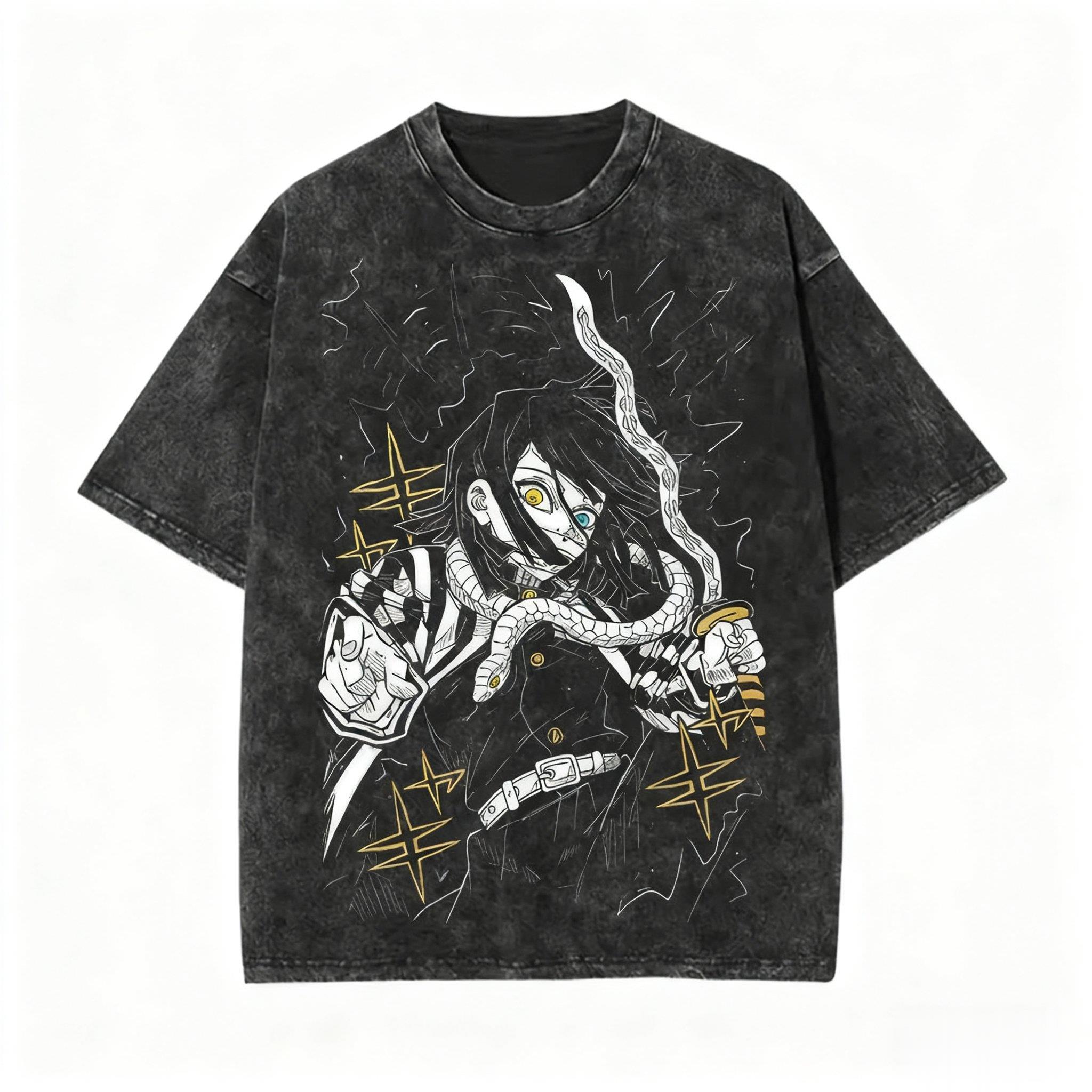 เสื้อยืดลายกราฟิกสไตล์วินเทจลา - Anime Merchandise Demon Slayer บทวิจารณ์และราคา