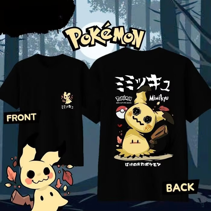 เสื้อยืดพิมพ์ลายโปเกมอนมิมิคิว - Anime Merchandise Men บทวิจารณ์และราคา