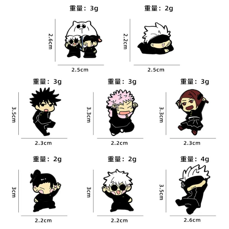 ชุดเข็มกลัดเคลือบลายการ์ตูนอนิ - Enamel Pin Set บทวิจารณ์และราคา