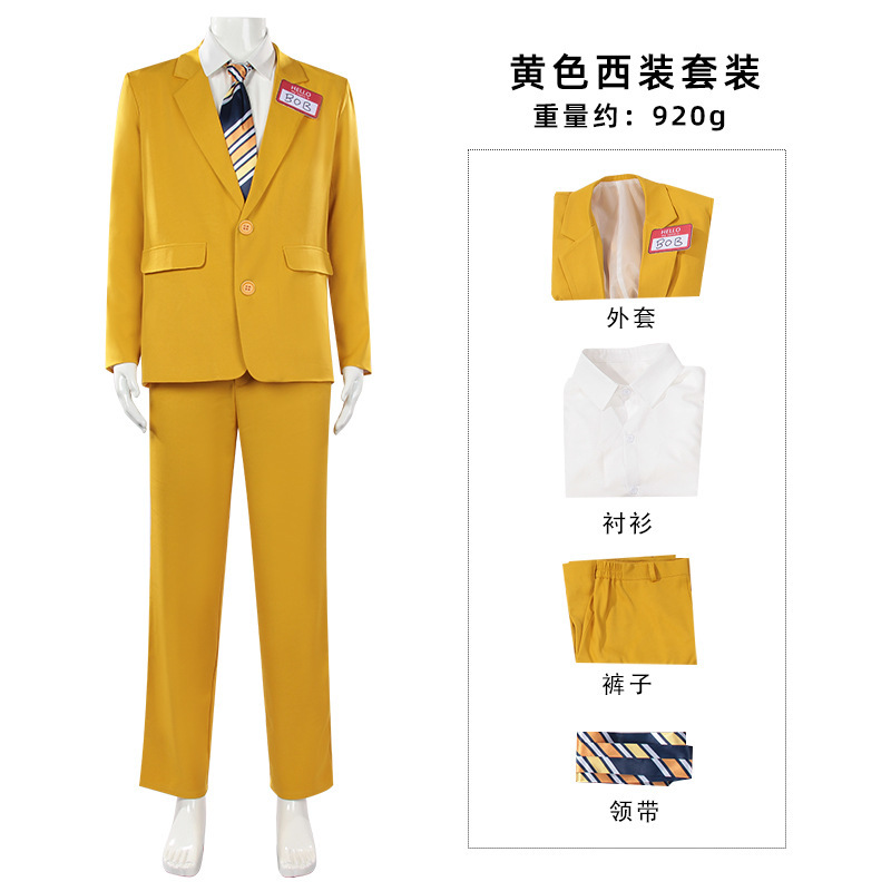 ชุดสูทสีเหลืองธีมสยองขวัญสำหรั - Anime Merchandise Men บทวิจารณ์และราคา